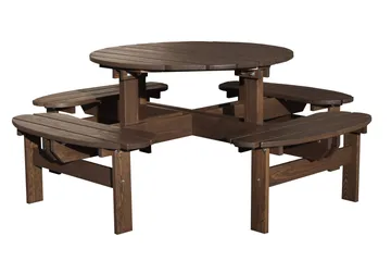 Rogolo Picknickbord 199 cm - Brun - Utemöbler - Utebord & trädgårdsbord - Picknickbord & bänkbord