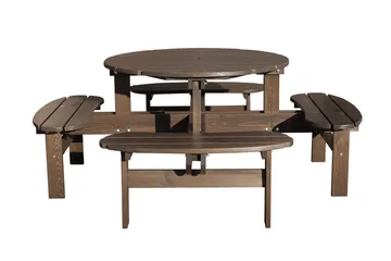 Rogolo Picknickbord 199 cm - Brun - Utemöbler - Utebord & trädgårdsbord - Picknickbord & bänkbord