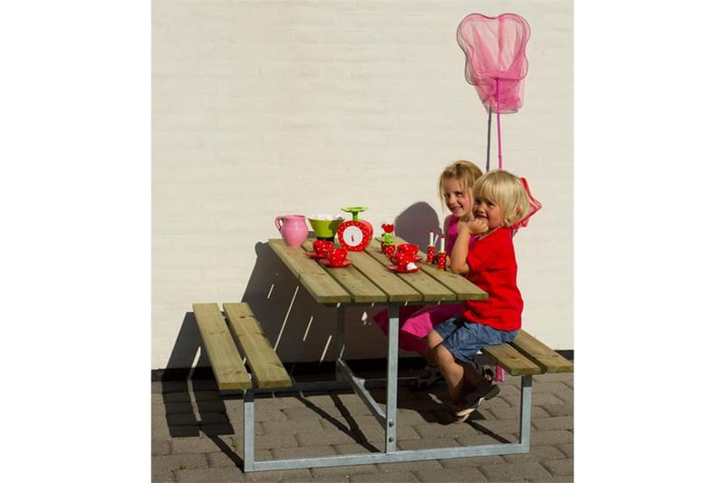PLUS Basic Bänkset för Barn - Beige - Picknickbord & bänkbord