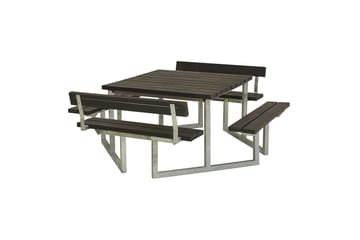 PLUS Twist Bänkset med 2 Ryggstöd 204 cm