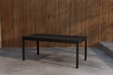Rektangulärt Matbord Kenya 180 cm Utomhus - Svart - Utemöbler - Utebord & trädgårdsbord - Matbord utomhus