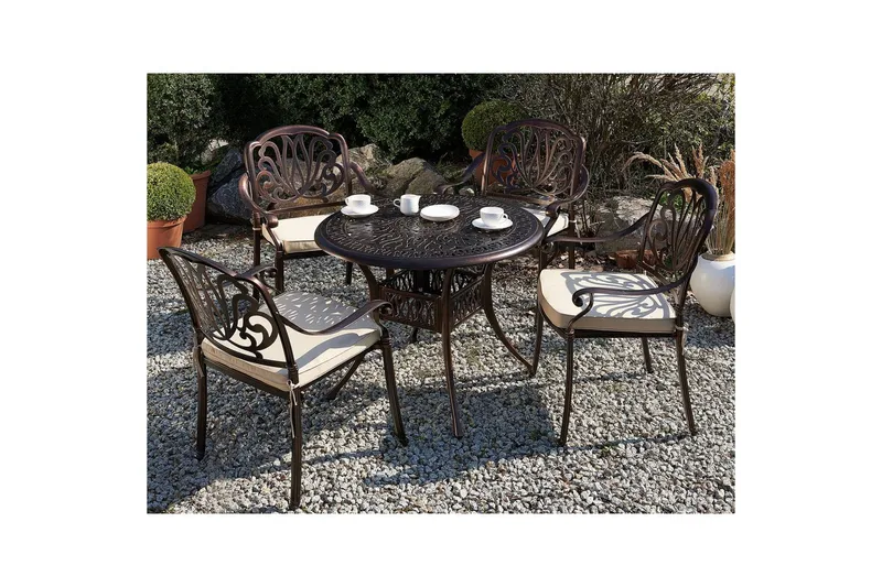 Runt bord Ancona - Utemöbler - Utebord & trädgårdsbord - Matbord utomhus