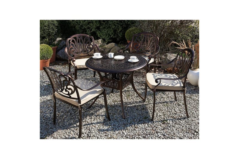 Runt bord Ancona - Utemöbler - Utebord & trädgårdsbord - Matbord utomhus