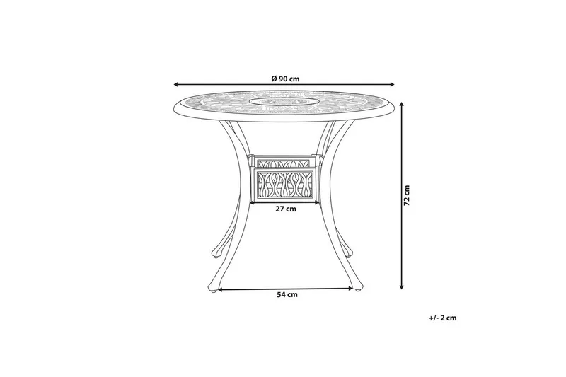 Runt bord Ancona - Utemöbler - Utebord & trädgårdsbord - Matbord utomhus
