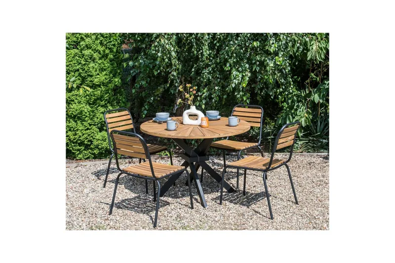 Runt bord Cissone - Utemöbler - Utebord & trädgårdsbord - Matbord utomhus