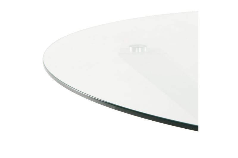 Runt bord Maletto - Vit, genomskinlig - Utemöbler - Utebord & trädgårdsbord - Matbord utomhus