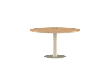 Runt matbord Croft 120 cm Utomhus - Beige - Utemöbler - Utebord & trädgårdsbord - Matbord utomhus