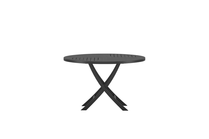 Runt matbord Kenya 120 cm Utomhus - Svart - Utemöbler - Utebord & trädgårdsbord - Matbord utomhus