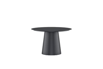 Runt matbord Lanzo 120 cm Utomhus - Svart - Utemöbler - Utebord & trädgårdsbord - Matbord utomhus