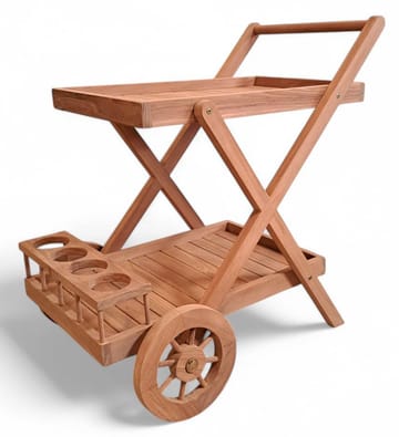 Saltö serveringsvagn  – Massiv teak | Elegant och hållbar utomhusstol - Utemöbler - Utebord & trädgårdsbord - Barbord utomhus