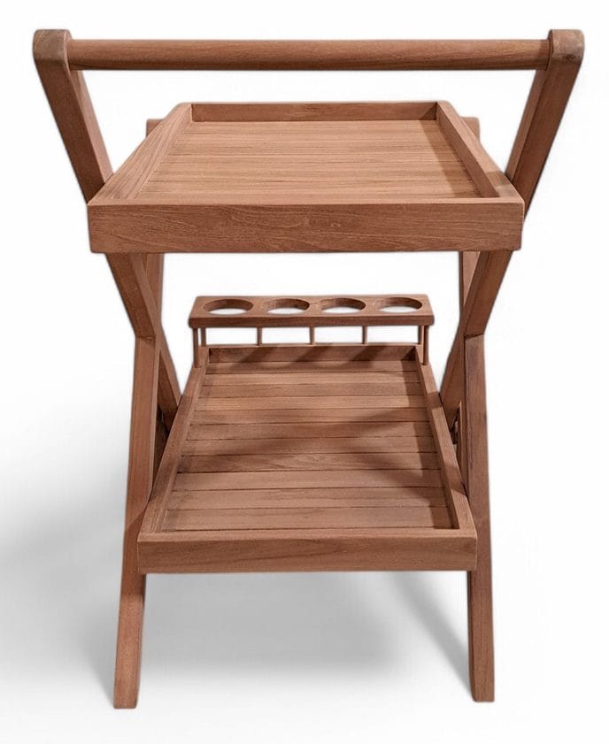 Saltö serveringsvagn  – Massiv teak | Elegant och hållbar utomhusstol - Utemöbler - Utebord & trädgårdsbord - Barbord utomhus