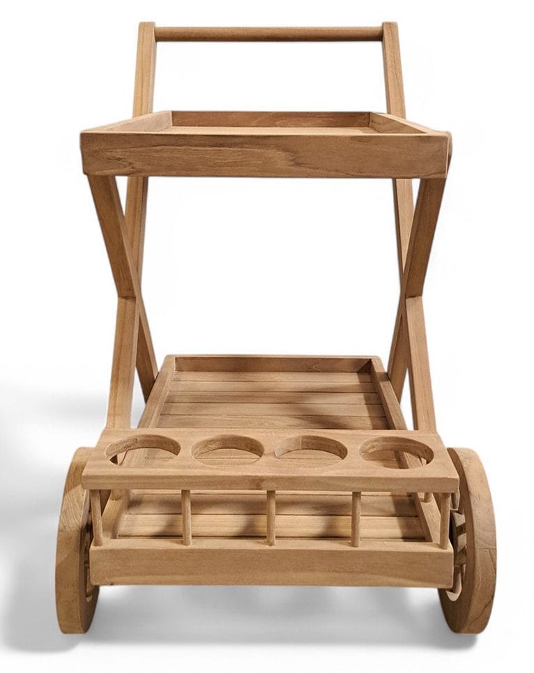 Saltö serveringsvagn  – Massiv teak | Elegant och hållbar utomhusstol - Utemöbler - Utebord & trädgårdsbord - Barbord utomhus