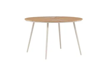 San Vito Matbord Utomhus 120 cm - Beige - Utemöbler - Utebord & trädgårdsbord - Matbord utomhus