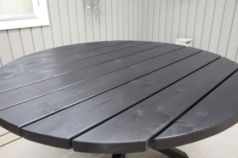Scottsdale Matbord Runt 112 cm - Kaffesvart - Matbord utomhus