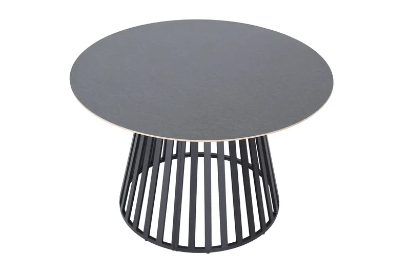Sensi Runt Matbord utomhus 120 cm i metall - Svart - Utemöbler - Utebord & trädgårdsbord - Matbord utomhus
