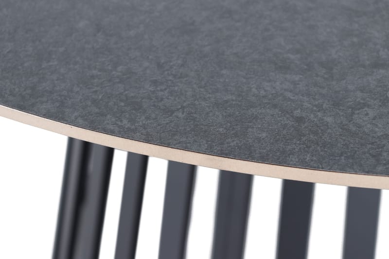 Sensi Runt Matbord utomhus 120 cm i metall - Svart - Utemöbler - Utebord & trädgårdsbord - Matbord utomhus