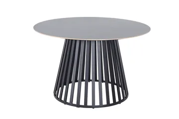 Sensi Runt Matbord utomhus 120 cm i metall - Svart - Utemöbler - Utebord & trädgårdsbord - Matbord utomhus