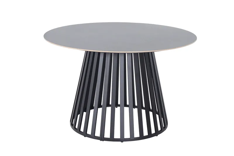 Sensi Runt Matbord utomhus 120 cm i metall, Svart