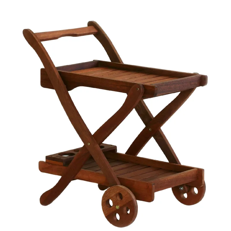 Serveringsvagn Victoria 84x50x81 cm meranti, brun