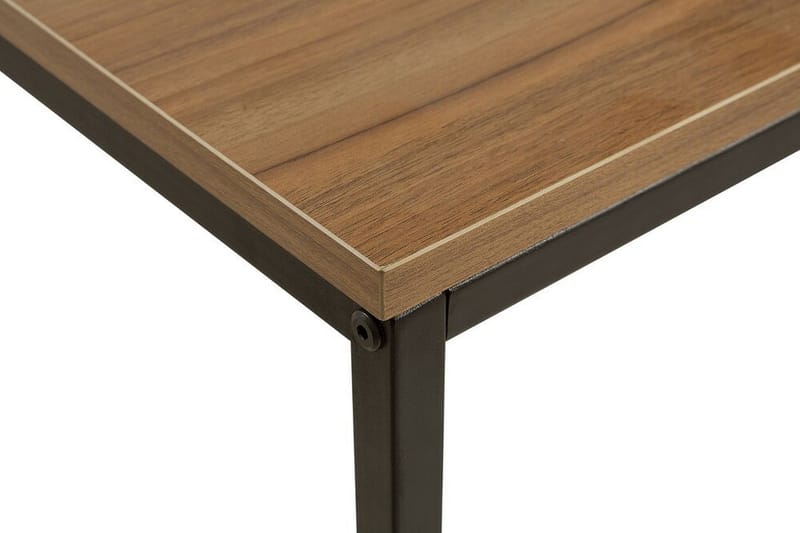 Barreras Avlastningsbord Utomhus och Sidobord Utomhus 80 cm Trä - Brunt/Svart - Utemöbler - Utebord & trädgårdsbord - Sidobord utomhus