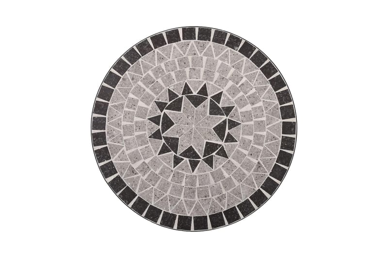 Mosaikbord brun 61 cm keramik - Grå - Utemöbler - Utebord & trädgårdsbord - Sidobord utomhus