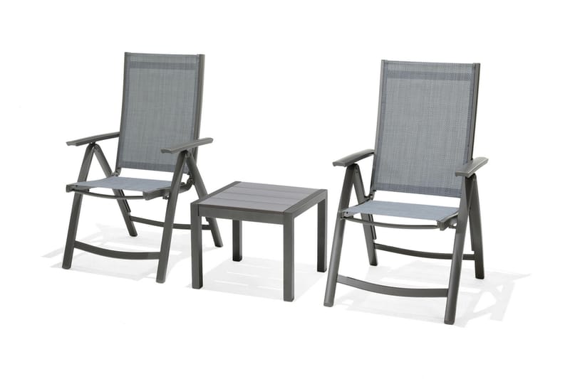Solana Sidobord och Soffbord Utomhus 50 cm Metall - Grå - Utemöbler - Utebord & trädgårdsbord - Sidobord utomhus