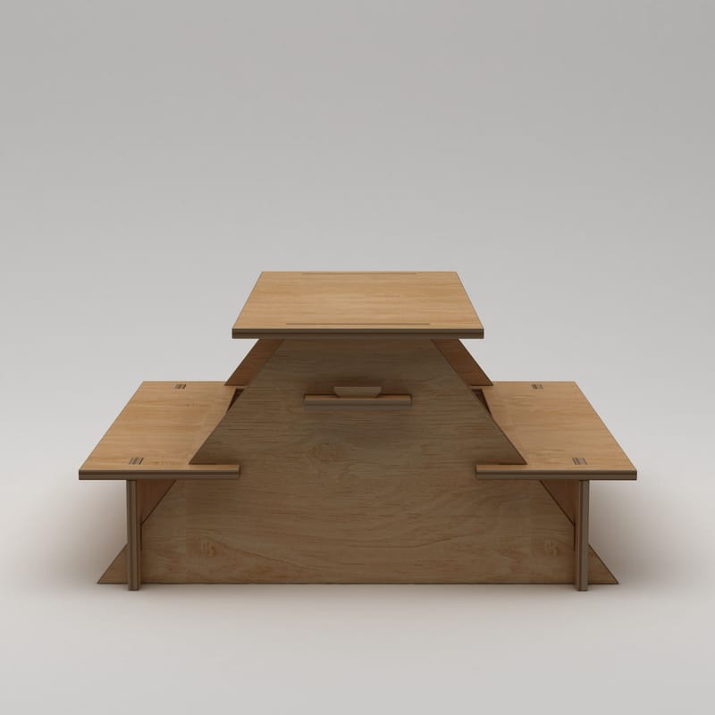 Somira Matbord utomhus 160 cm - naturligt trä - Utemöbler - Utebord & trädgårdsbord - Picknickbord & bänkbord