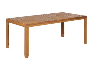 Taviano Matbord Utomhus 90x180 cm - Ljusbrun - Utemöbler - Utebord & trädgårdsbord - Matbord utomhus