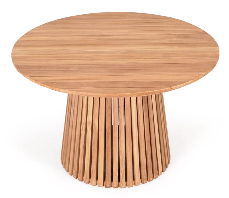 Teakbord Ø120 cm - Saltö - Teak - Utemöbler - Utebord & trädgårdsbord - Matbord utomhus