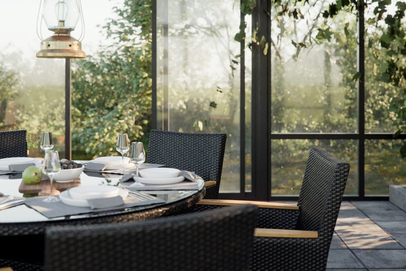 Thor Bord Rund 140 cm - Svart - Utemöbler - Utebord & trädgårdsbord - Matbord utomhus