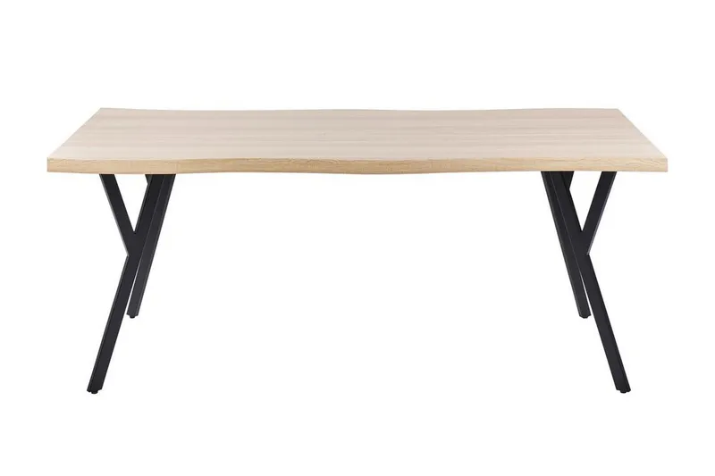 Tiggiano Matbord Utomhus 180x90 cm - Ljusbrun/Svart - Utemöbler - Utebord & trädgårdsbord - Matbord utomhus