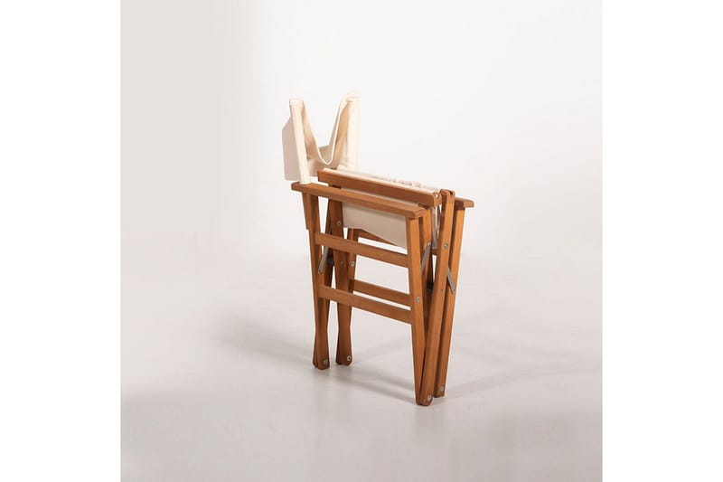 Trädgårdsbord & stolar (3 delar) Rathore Kräm - Cremevit - Utemöbler - Balkong - Balkongmöbler - Balkonggrupp & balkongset