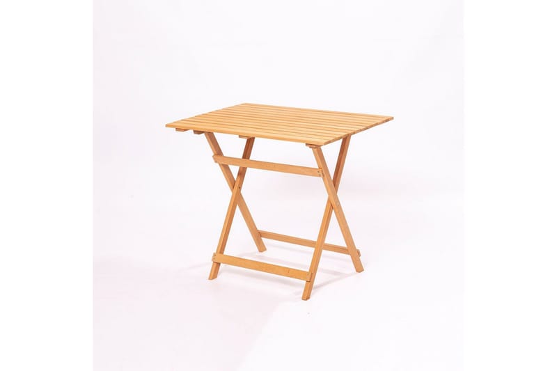 Trädgårdsbord & stolar (3 delar) Rathore Kräm - Cremevit - Utemöbler - Utebord & trädgårdsbord - Matbord utomhus