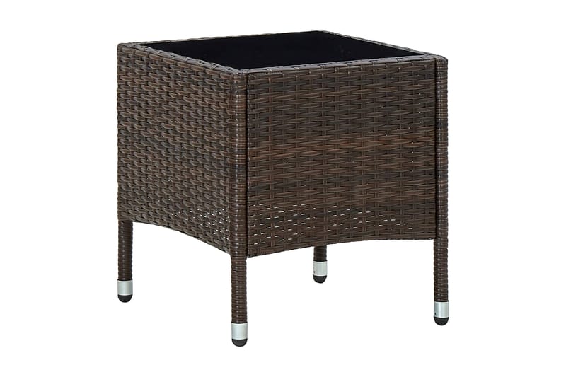 Trädgårdsbord brun 40x40x45 cm konstrotting - Brun - Utemöbler - Utebord & trädgårdsbord - Matbord utomhus