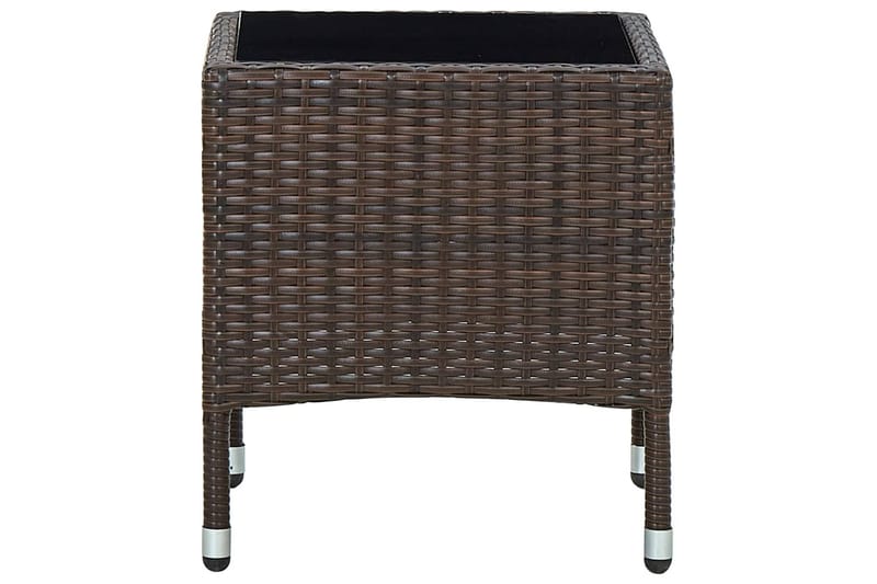 Trädgårdsbord brun 40x40x45 cm konstrotting - Brun - Utemöbler - Utebord & trädgårdsbord - Matbord utomhus