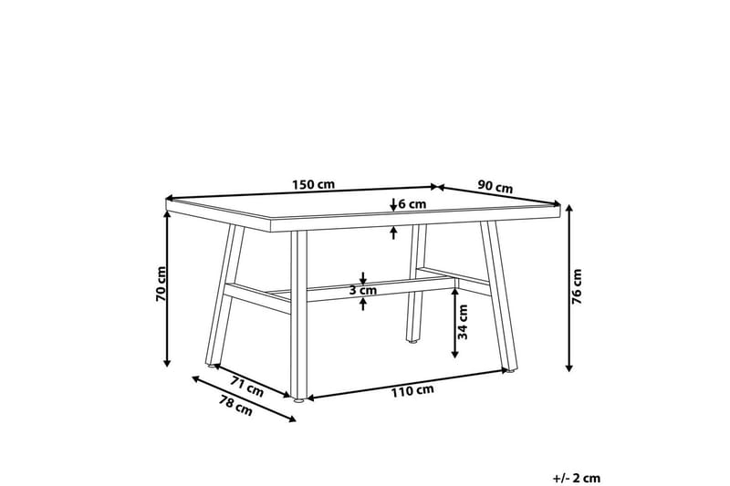 Trädgårdsbord Canetto - Utemöbler - Utebord & trädgårdsbord - Matbord utomhus