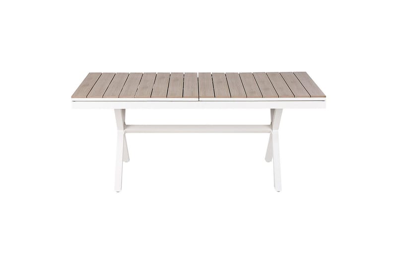 Trädgårdsbord Fanes Ljus trä/vit - Ljus trä/vit - Utemöbler - Utebord & trädgårdsbord - Matbord utomhus