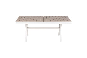 Trädgårdsbord Fanes Ljus trä/vit - Ljus trä/vit - Utemöbler - Utebord & trädgårdsbord - Matbord utomhus