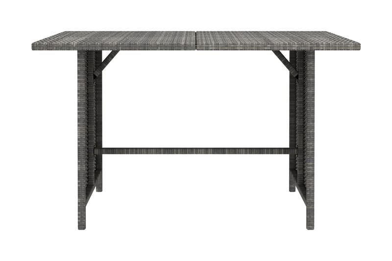 Trädgårdsbord grå 110x70x65cm konstrotting - Grå - Utemöbler - Utebord & trädgårdsbord - Matbord utomhus
