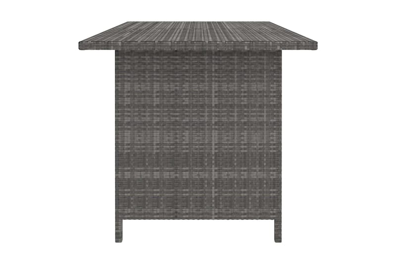 Trädgårdsbord grå 110x70x65cm konstrotting - Grå - Utemöbler - Utebord & trädgårdsbord - Matbord utomhus