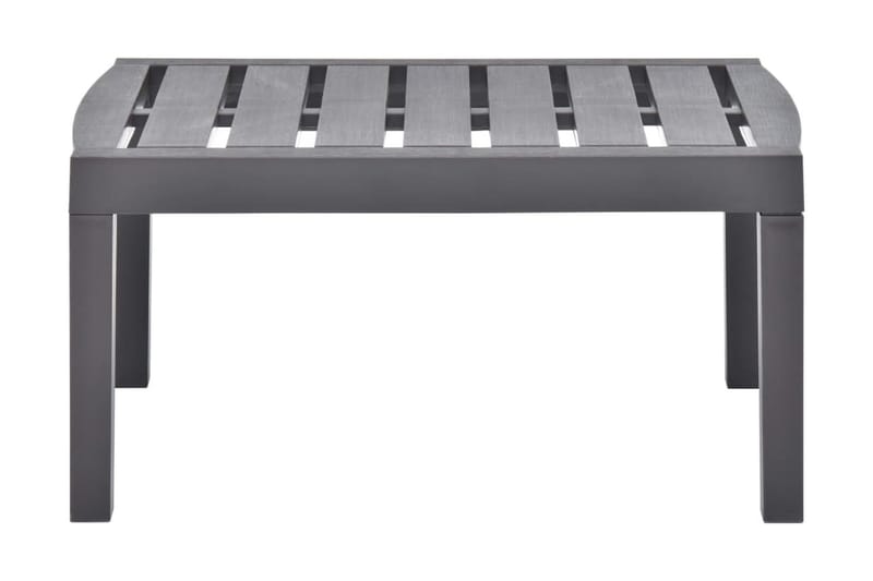Trädgårdsbord mocka 78x55x38 cm plast - Grå - Matbord utomhus