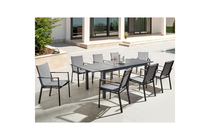 Trädgårdsbord Skaloma Grå - Grå - Utemöbler - Utebord & trädgårdsbord - Matbord utomhus