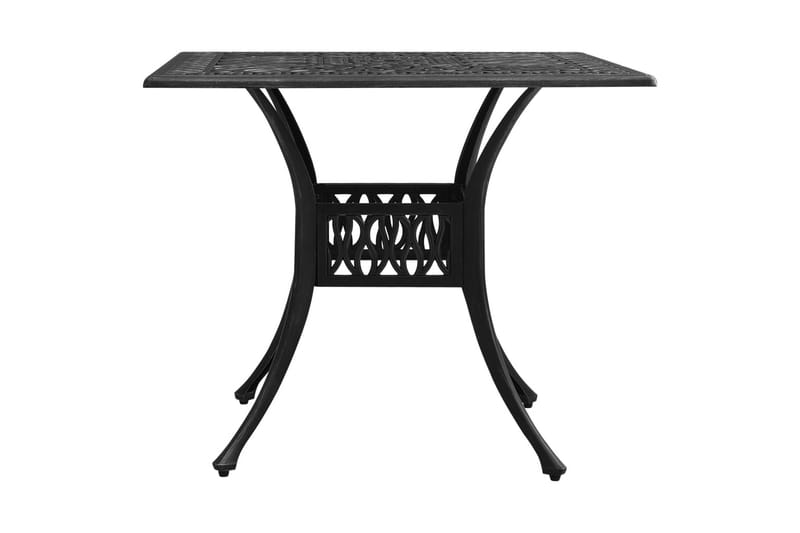 Trädgårdsbord svart 90x90x73 cm gjuten aluminium - Svart - Utemöbler - Utebord & trädgårdsbord - Matbord utomhus