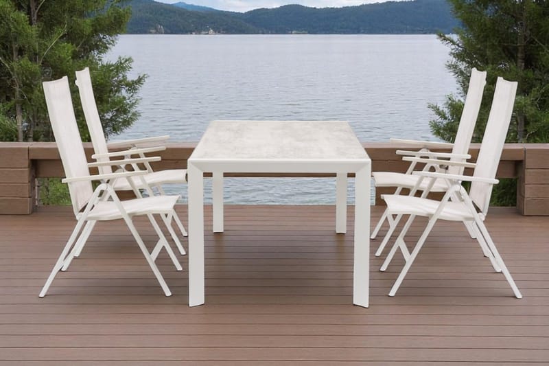 Trädgårdsbord Palermo 200*90 cm - grå/beige - Utemöbler - Utebord & trädgårdsbord - Matbord utomhus