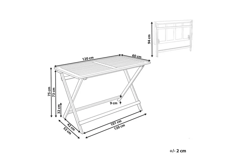 Trädgårdsbord Prossedi Rektangulär - Rektangulär - Utemöbler - Utebord & trädgårdsbord - Matbord utomhus