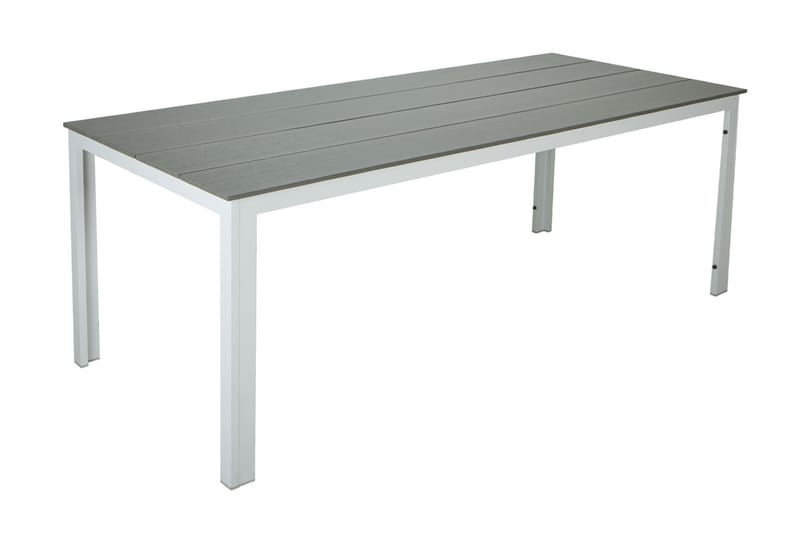 Tunis Matbord utomhus 140x90 cm rektangulärt - Vit/Grå - Utemöbler - Utebord & trädgårdsbord - Matbord utomhus