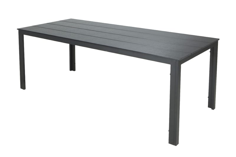 Tunis Matbord utomhus 205x90 cm rektangulärt - Svart/Svart - Utemöbler - Utebord & trädgårdsbord - Matbord utomhus