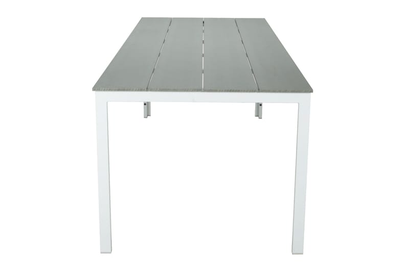 Tunis Matbord utomhus 205x90 cm rektangulärt - Vit/Grå - Utemöbler - Utebord & trädgårdsbord - Matbord utomhus