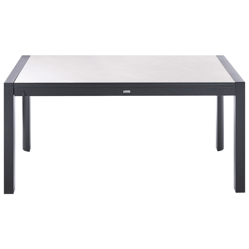 Utdragbart Matbord utomhus Binasco 160/220 cm - Beige/Svart - Utemöbler - Utebord & trädgårdsbord - Matbord utomhus