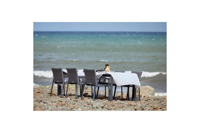 Utebord Hillerstorp Borgdala 220/340 x 107 x H75,5 cm Grå - Utemöbler - Utebord & trädgårdsbord - Matbord utomhus